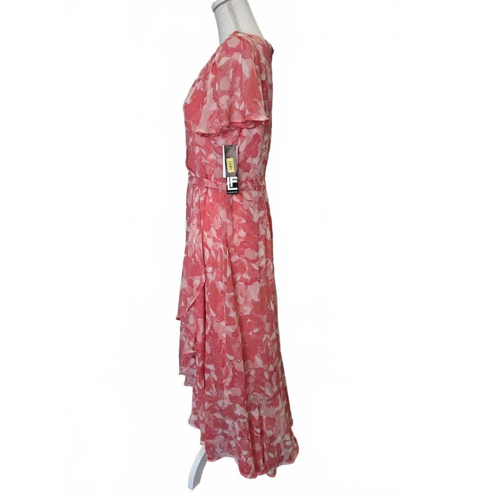 Leslie Fay Flutter Asyemetric Maxi Dress - Size 12 -‎ NWT - Picture 5 of 5